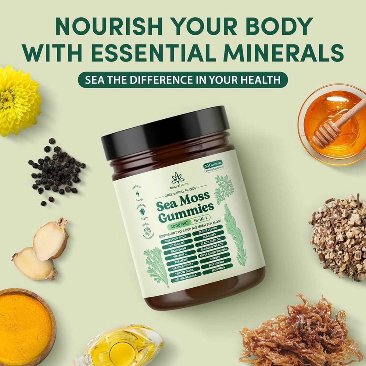 Sea Moss 16-In-1 Gummies